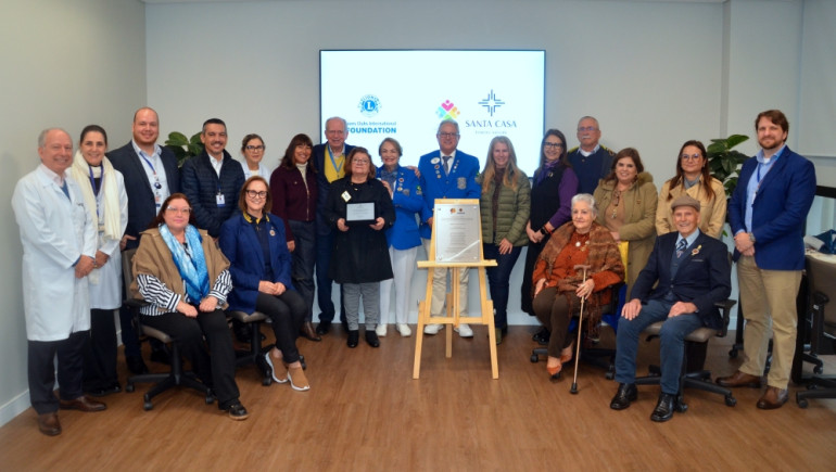 Lions Clube apoia projeto de fortalecimento da Oftalmologia da Santa Casa